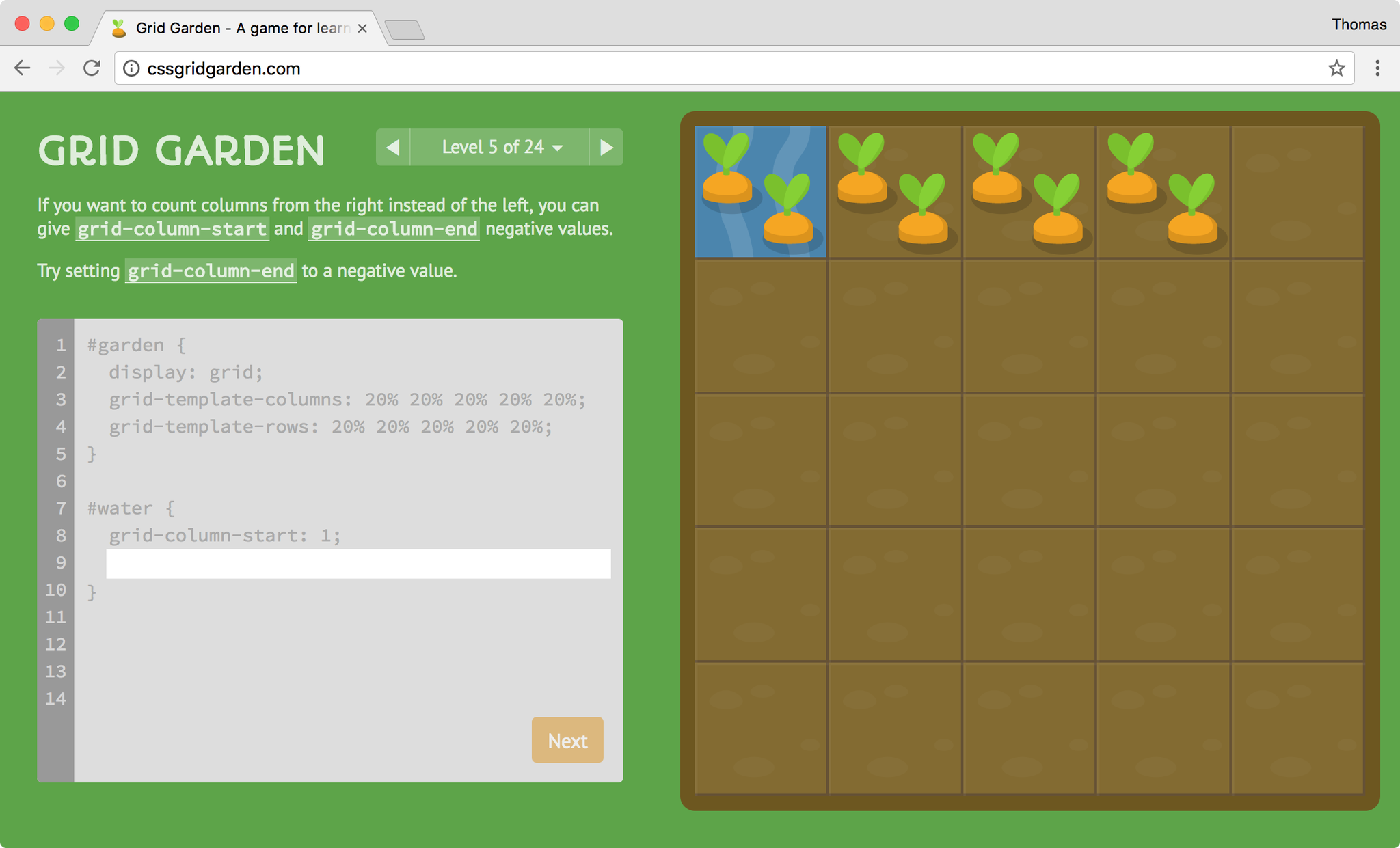 css grid garden